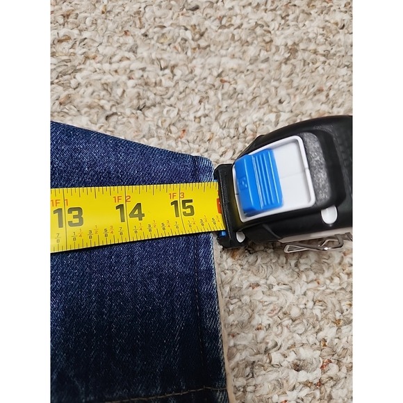 Vintage 80s Carhartt Denim Vest Men's  Large Tall Sherpa Lined Workwear Snap USA - Picture 13 of 16